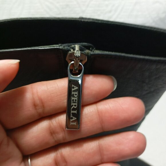 Aperlai Paris Boots Leather Pointed Toe High Heel Ankle 38 Women Elegant Style - Picture 7 of 12